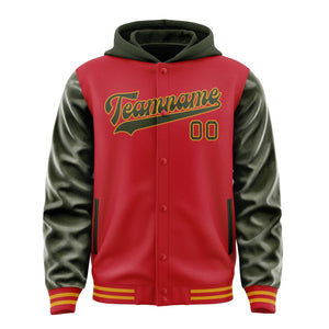 Custom Red Olive Jacket