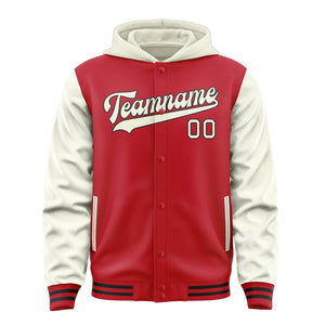 Custom Red Cream Jacket