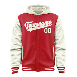 Custom Red Cream Jacket
