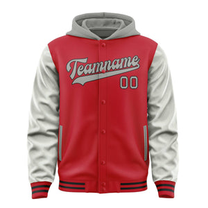 Custom Red Gray Jacket