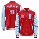 Custom Red Light Blue Jacket