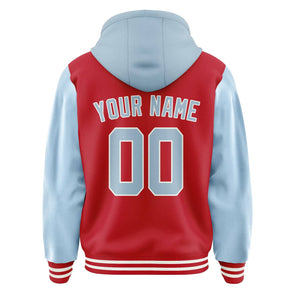 Custom Red Light Blue Jacket