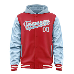 Custom Red Light Blue Jacket