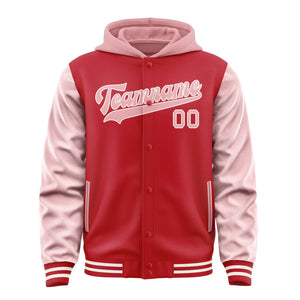Custom Red Light Pink Jacket