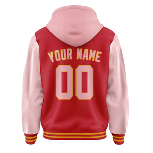 Custom Red Light Pink Jacket