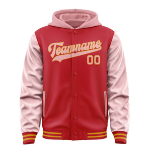 Custom Red Light Pink Jacket