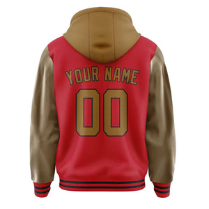Custom Red Khaki Jacket