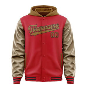 Custom Red Khaki Jacket