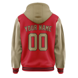 Custom Red Light Khaki Jacket