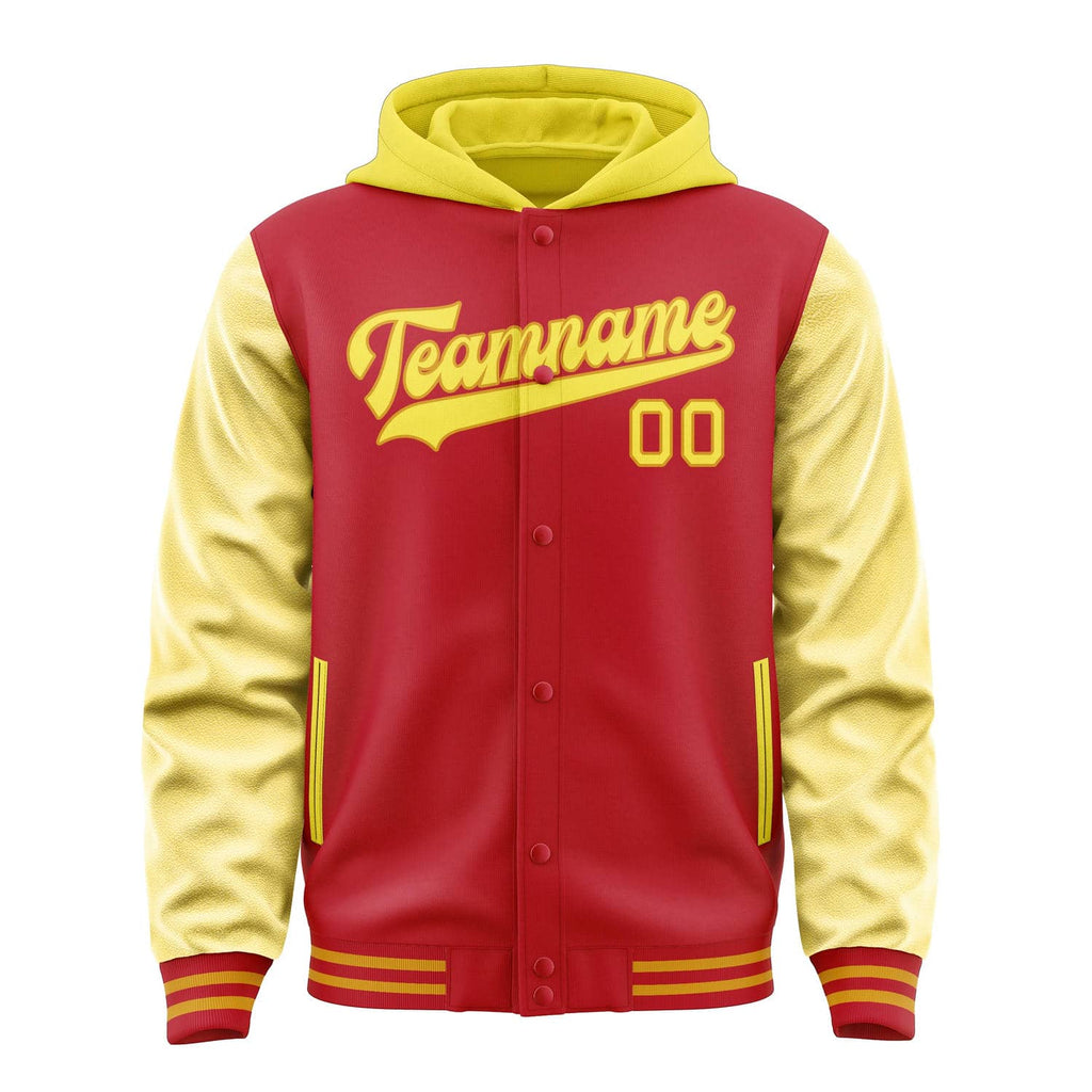 Custom Red Light Yellow Jacket