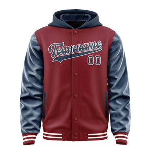 Custom Crimson Red Blue Jacket