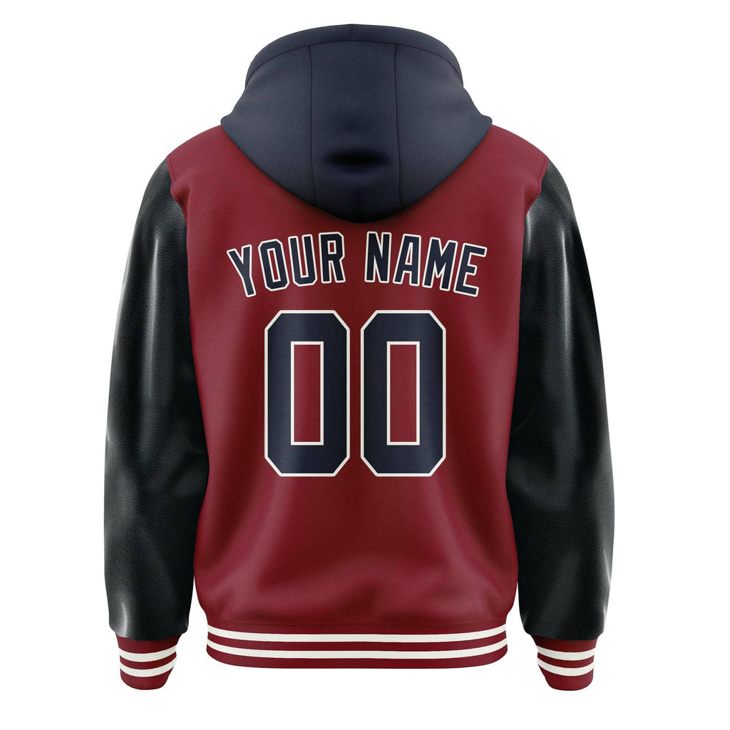 Custom Crimson Red Navy Jacket