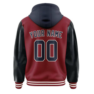 Custom Crimson Red Navy Jacket