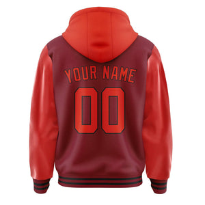Custom Crimson Red Orange Red Jacket