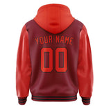 Custom Crimson Red Orange Red Jacket