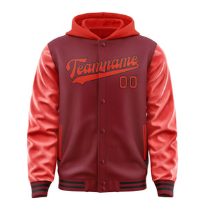 Custom Crimson Red Orange Red Jacket