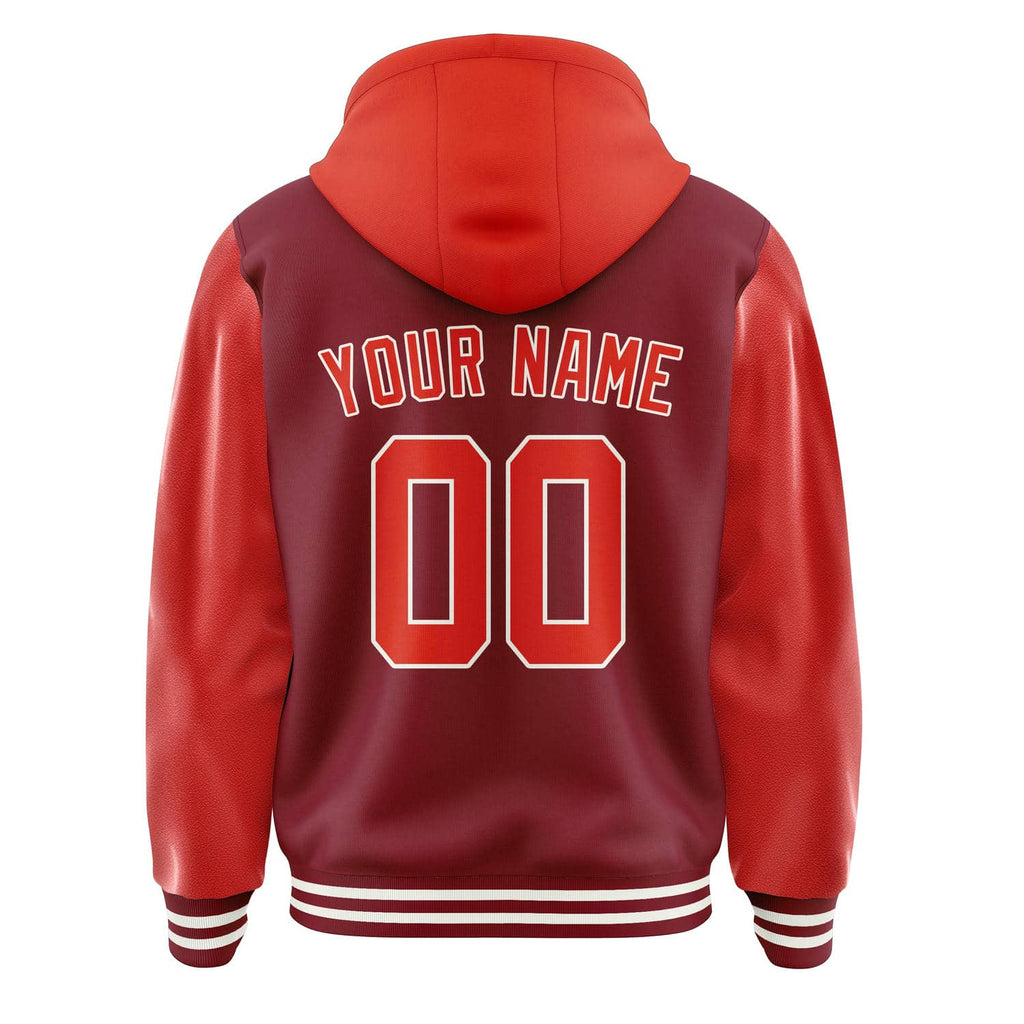 Custom Crimson Red Orange Red Jacket