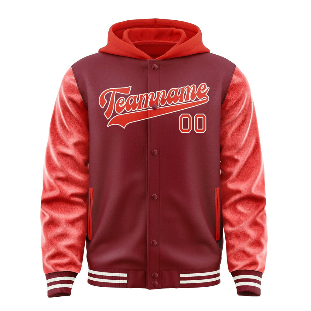 Custom Crimson Red Orange Red Jacket