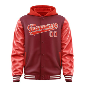 Custom Crimson Red Orange Red Jacket
