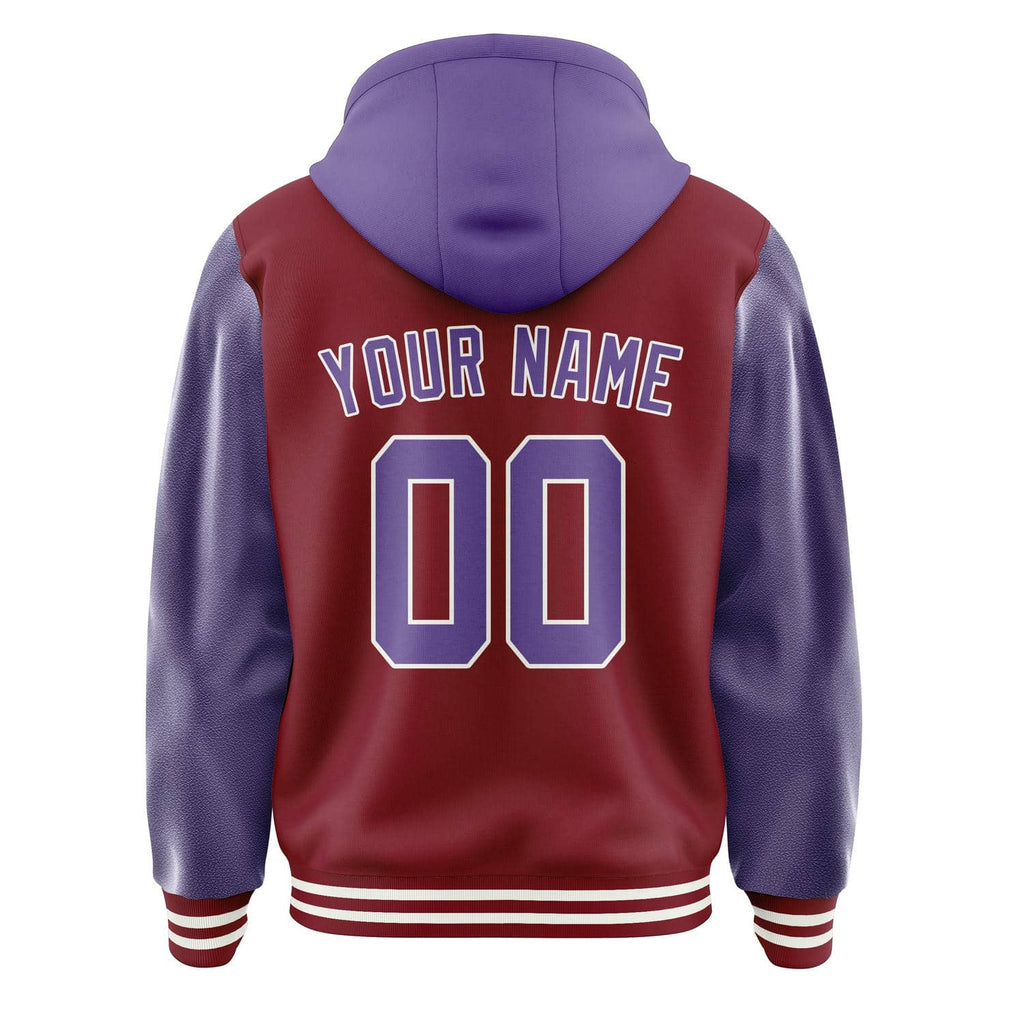 Custom Crimson Red Light Purple Jacket