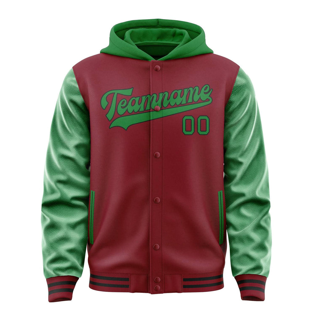 Custom Crimson Red Emerald Green Jacket