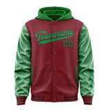 Custom Crimson Red Emerald Green Jacket