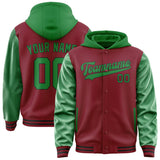 Custom Crimson Red Emerald Green Jacket