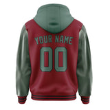 Custom Crimson Red Blue Green Jacket