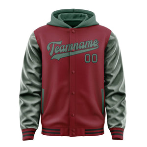 Custom Crimson Red Blue Green Jacket