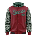 Custom Crimson Red Blue Green Jacket