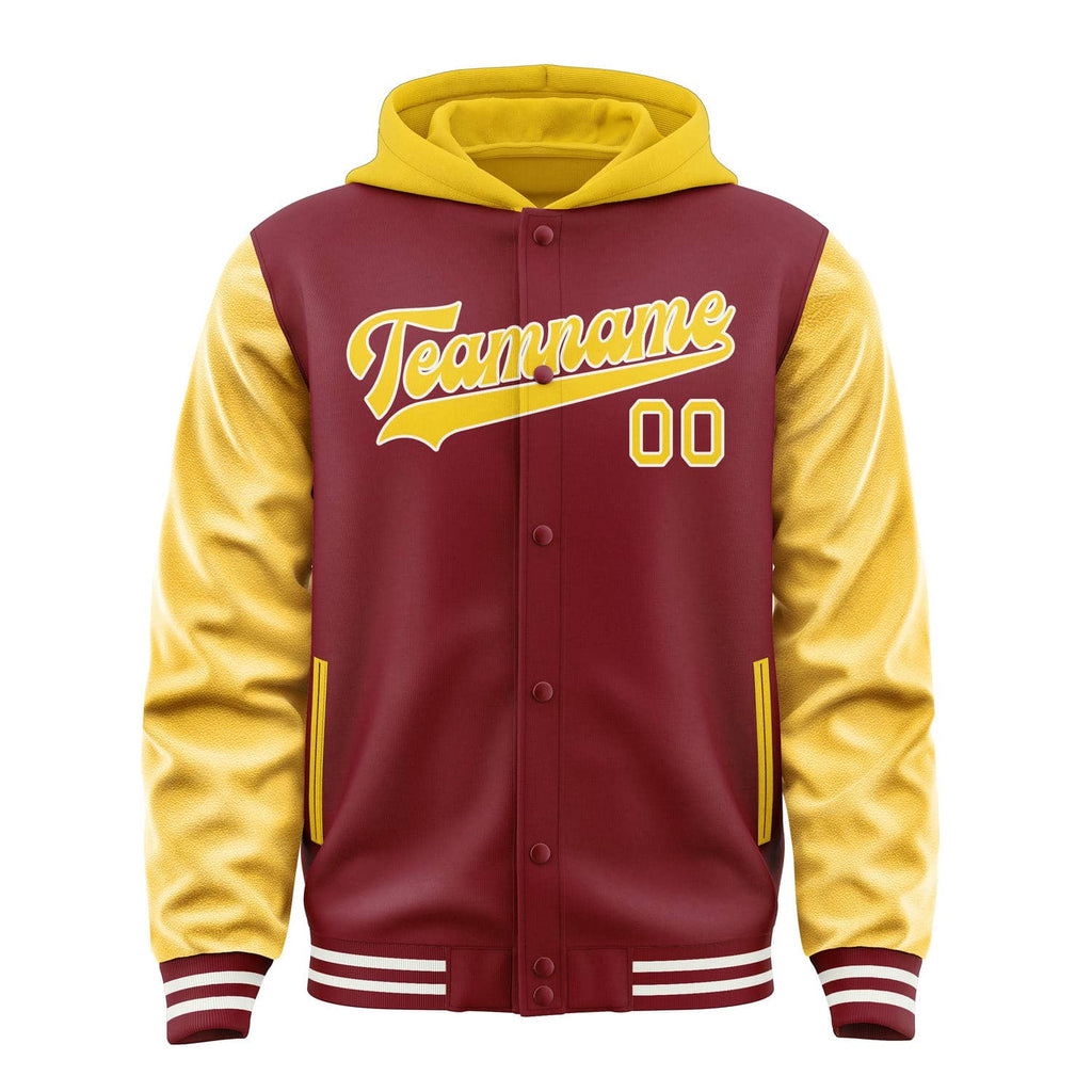 Custom Crimson Red Gold Jacket