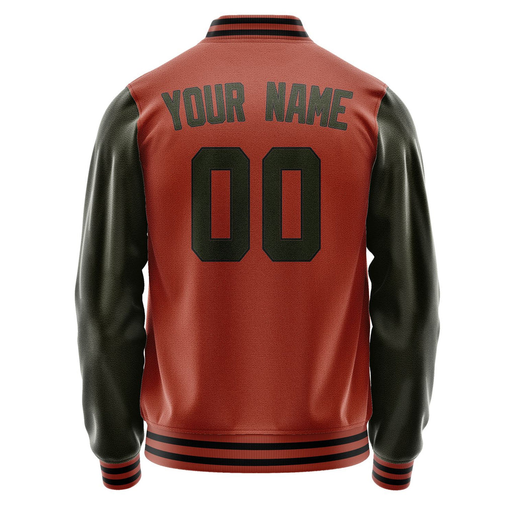 Custom Coral Red Olive Jacket JA1616021617B31702