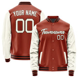 Custom Coral Red Cream Jacket JA1616031617B21703