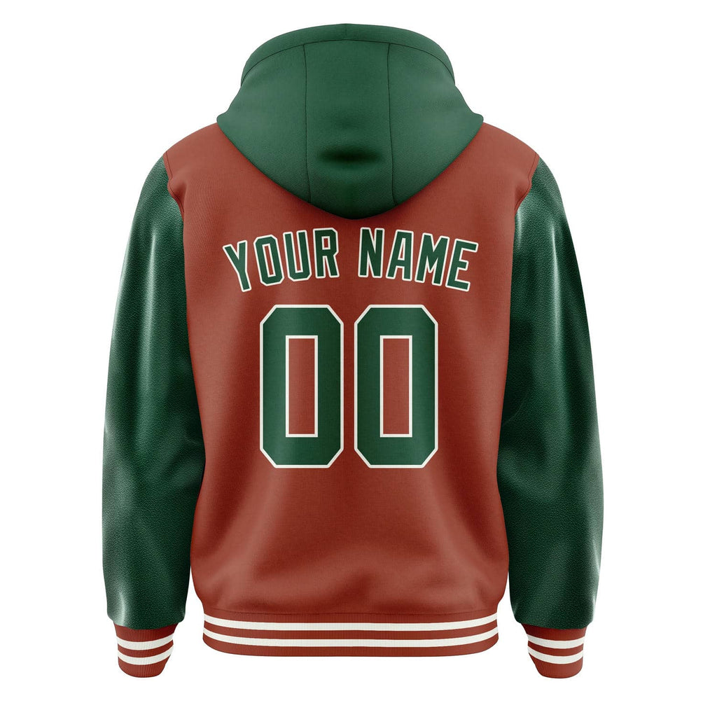 Custom Coral Red Green Jacket