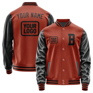 Custom Coral Red Black Jacket JA161617161717171717