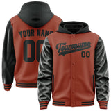Custom Coral Red Black Jacket