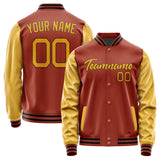 Custom Coral Red Yellow Jacket JA1616191617B21719