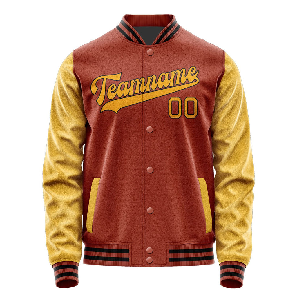 Custom Coral Red Yellow Jacket JA1616191617B31719
