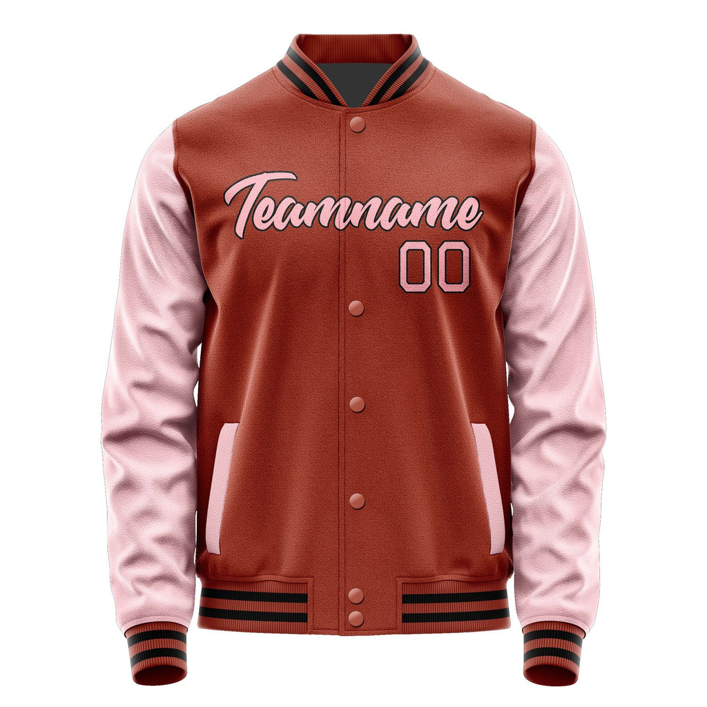 Custom Coral Red Light Pink Jacket JA1616211617B21721