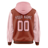 Custom Coral Red Light Pink Jacket