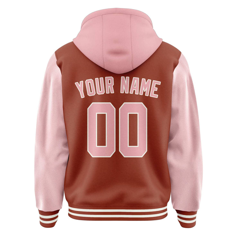 Custom Coral Red Light Pink Jacket
