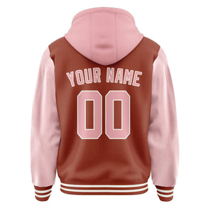 Custom Coral Red Light Pink Jacket