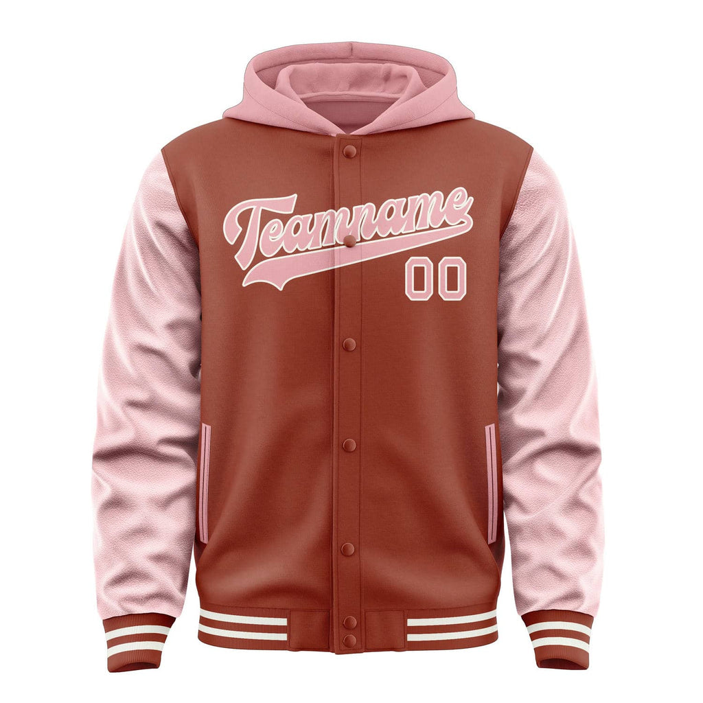 Custom Coral Red Light Pink Jacket