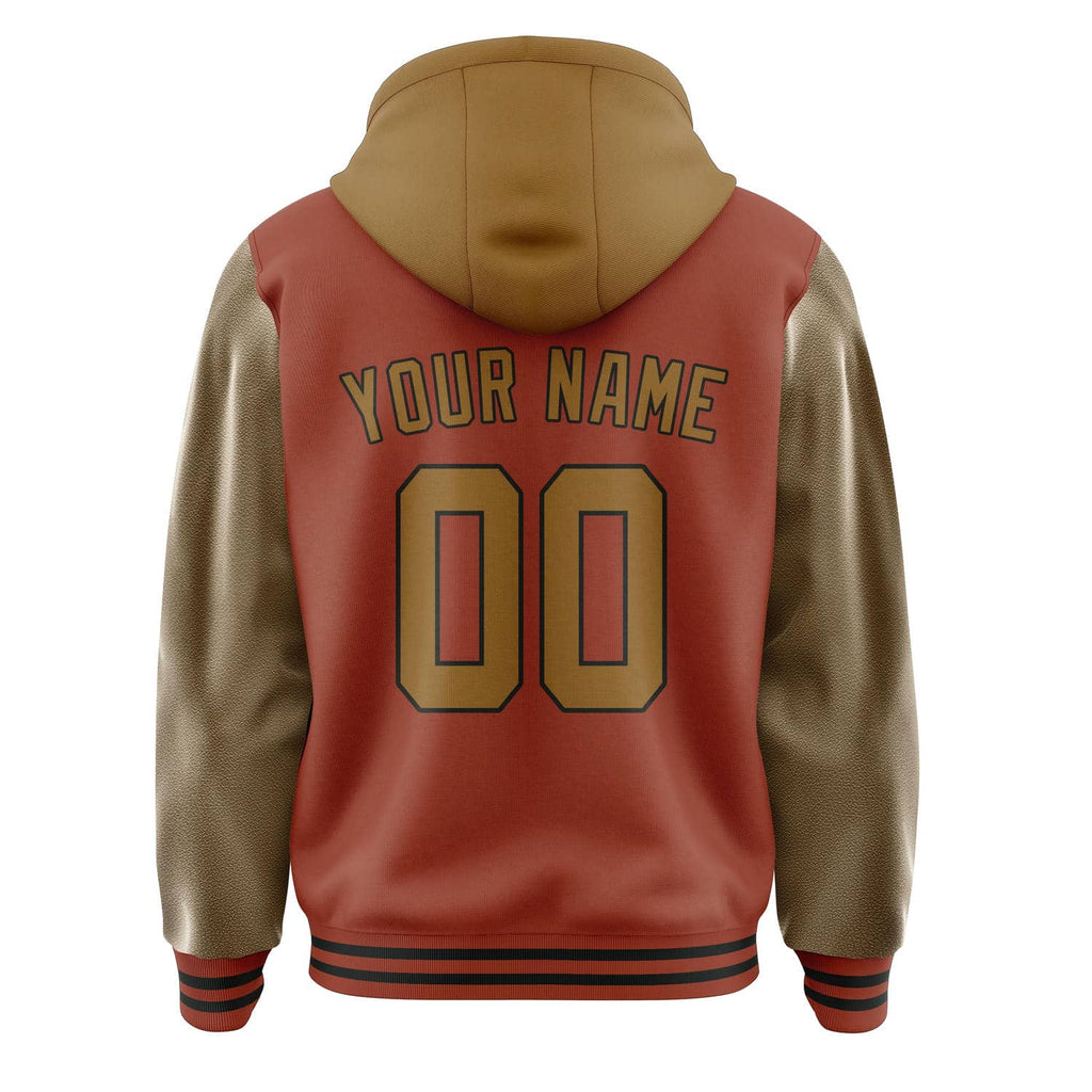 Custom Coral Red Khaki Jacket