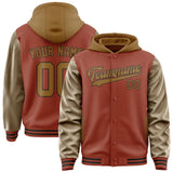Custom Coral Red Khaki Jacket