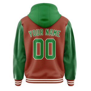 Custom Coral Red Emerald Green Jacket