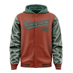 Custom Coral Red Blue Green Jacket