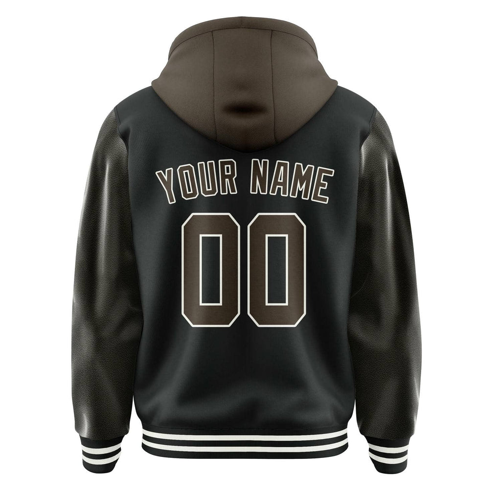 Custom Black Brown Jacket