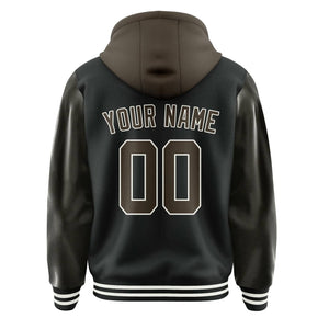 Custom Black Brown Jacket