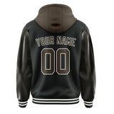 Custom Black Brown Jacket